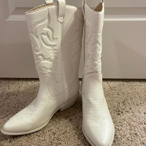 white cowboy boots